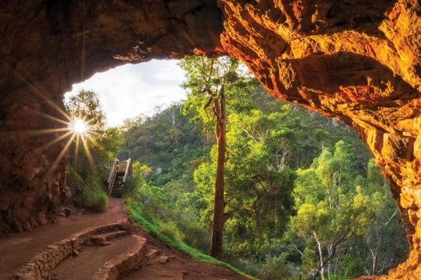 view of cave in morialta